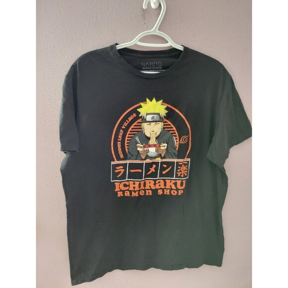 Vintage Naruto Shippuden T-Shirt Men’s Large Black Viz Media 2002-2007 Anime - Picture 1 of 7